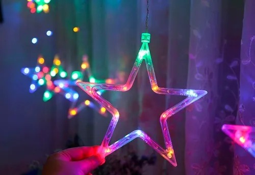 Miniatura 6 de LUCES NAVIDAD CASCADAS ESTRELLAS 3M X 1M